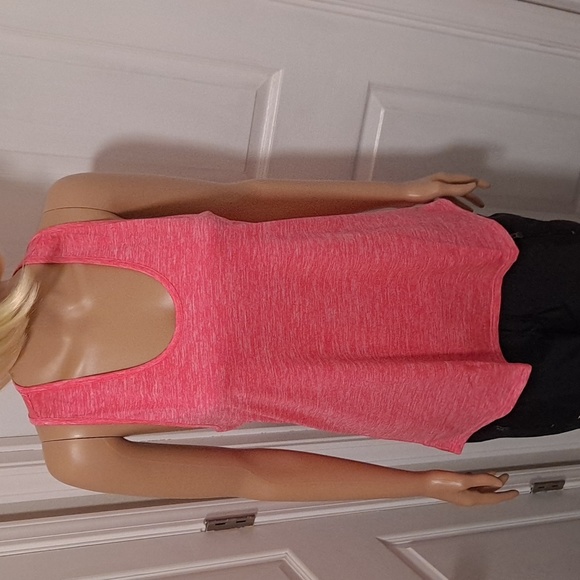 NWOT Ictive Open Back Racerback Loose Fit U-Neck Workout Tank - Picture 3 of 9